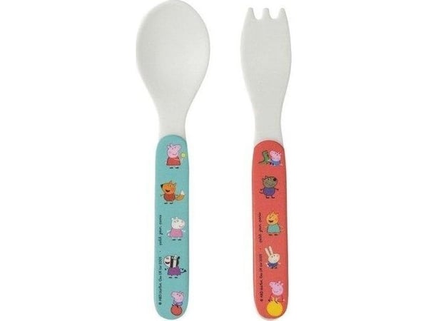 Peppa Pig 2-delt bestikksett for barn