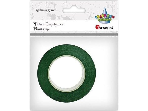 Blomstertape 25 mm 27 m mørkegrønn Blomstertape 25 mm 27 m mørkegrønn