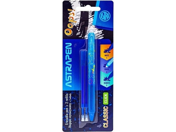 Astra raderbar kulpenna 0,5 mm + 2 påfyll Classic