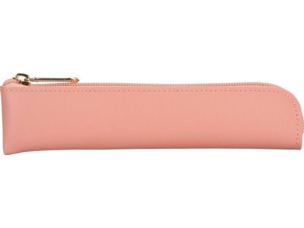 Pennesak med glidelås rosa