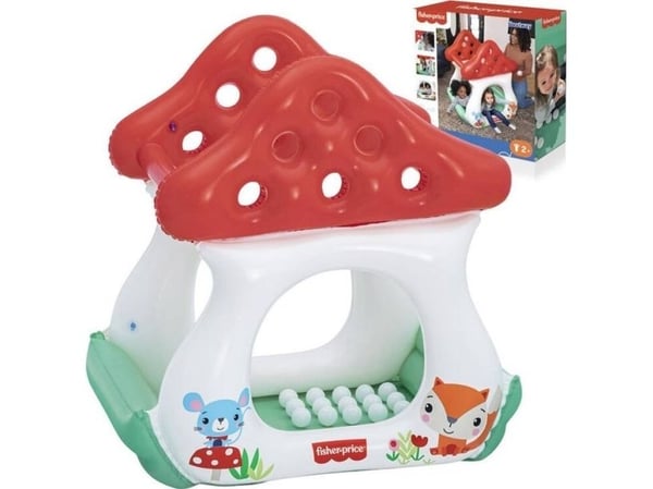 Bestway oppblåsbar basseng med baller GRZYBEK MUCHOMOREK Fisher Price 93570