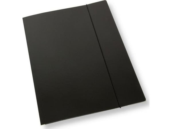 Office Products A4-mappe med strikk svart 350 g/m² (10 stk)