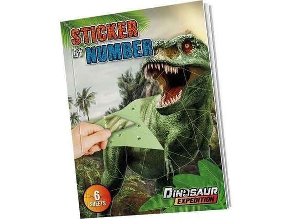 Ideyka klistremerker etter tall A4 Dino