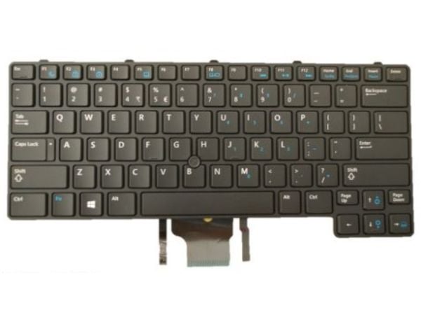 DELL GVM53, Tangentbord, Engelsk, Tangentbord med bakgrundsbelysning, DELL, Latitude E6430u