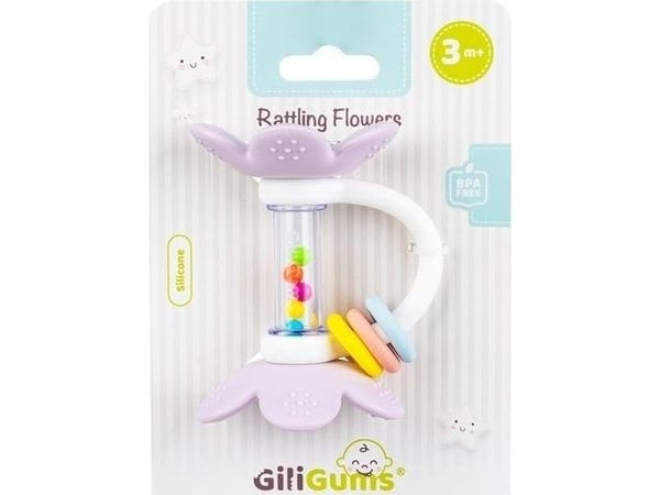 Gili Gums knitrende blomster lilla