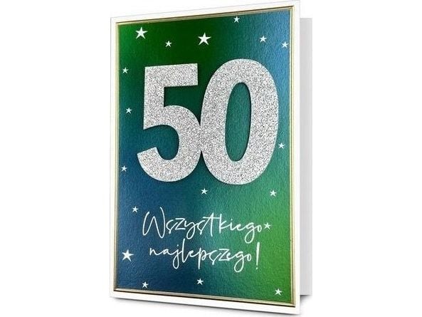 Konvoluttkort B6 50-års bursdag