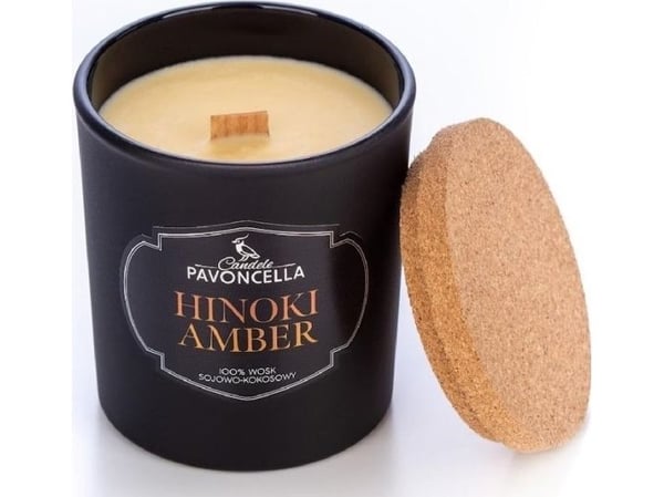 DUKA soya-lys Hinoki Amber svart 135 g