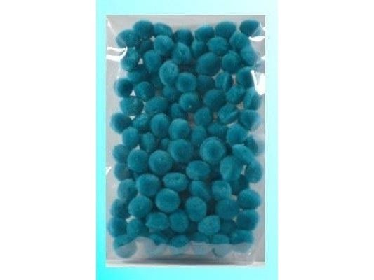 Turkise pomponger 10 mm 100 stk. Turkise pomponger 10 mm 100 stk.