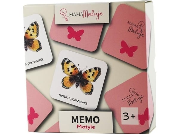 Mamma maler: Memo-spill sommerfugler
