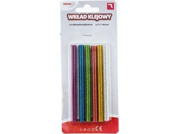 BREWIS limstift fargerik 6 stk