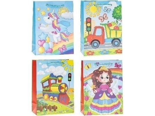 Rozette pop-up veske 3D 18x24x8cm mix ROZETTE