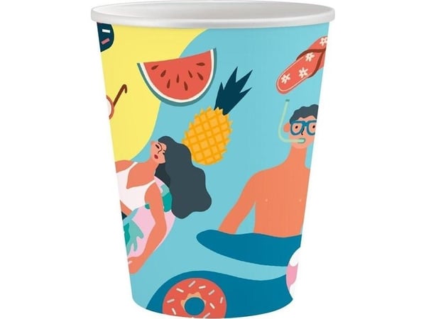Sommerpapirkopper - Let's Party 250ml 6stk