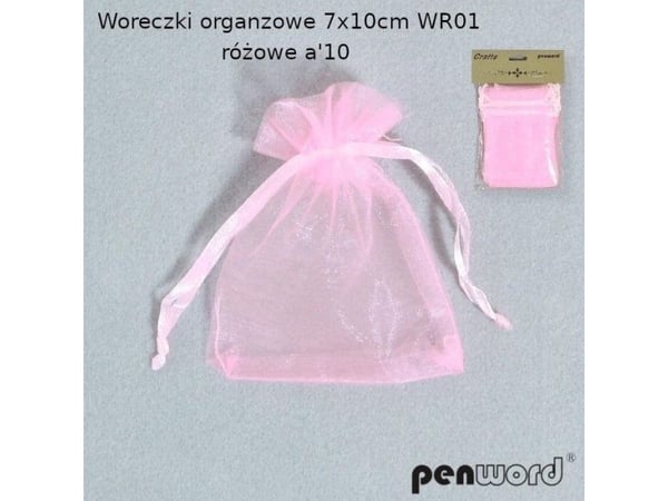 Penword organzaposer rosa 7x10 cm 10 stk