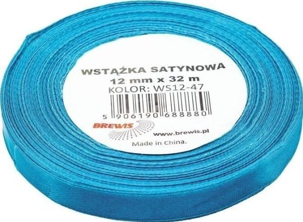 Satiininauha turkoosi 12mmx32m