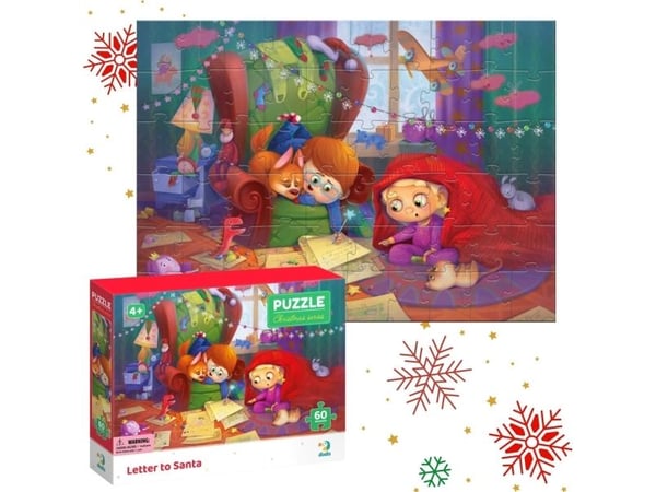 Dodo PUZZLE til Sankt Nikolaus 60 deler fargerikt puslespill for barn