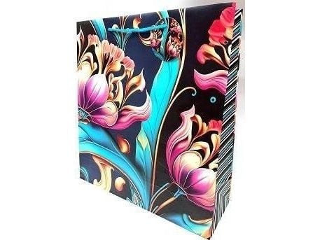 Dekorativ matt veske 35x37x12cm tulipaner GB23157