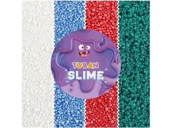 TUBAN slime mineral glitter 4 farger 12 g TUBAN