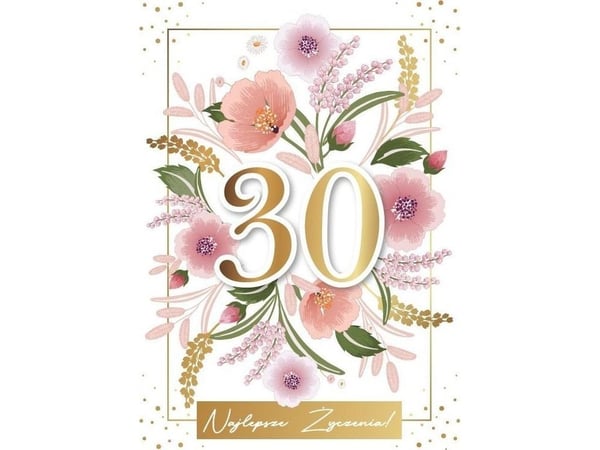 Syntymäpäiväkortti 30
