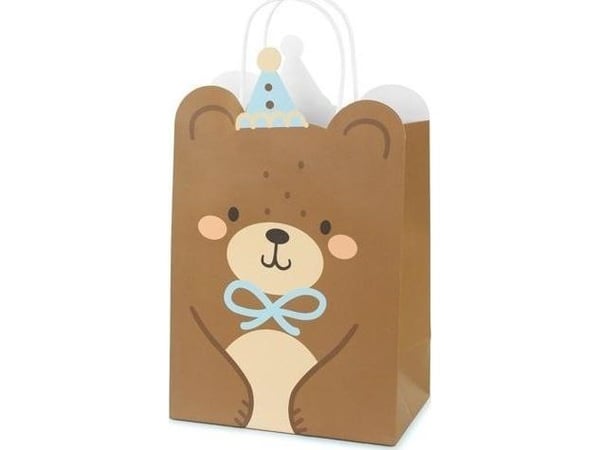 PartyDeco TNP35, Gavepapirbag, Brun, Bilde, Temafest, Innendørs, Adult/Child