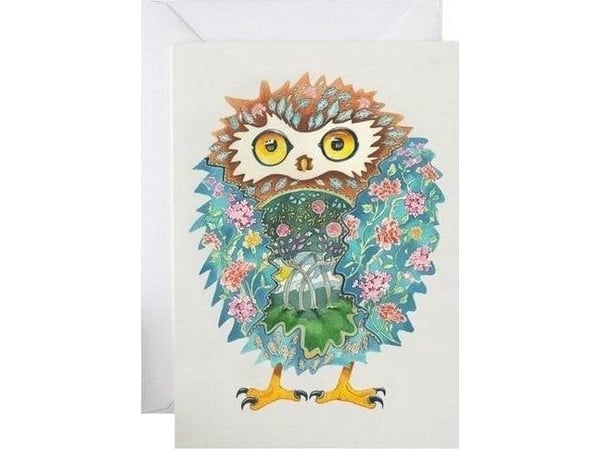 A167 B6 carnet + konvolutt Tawny Owl