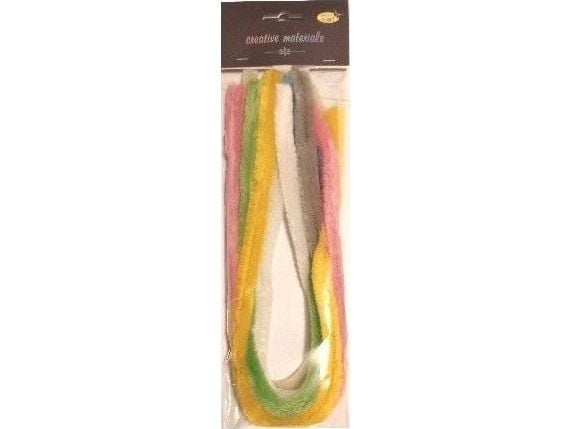 FOLIA chenilledrag pastel 15 mm, 7 stk