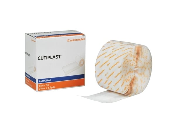 Sårplaster, Cutiplast, 5m x 6cm, hvid
