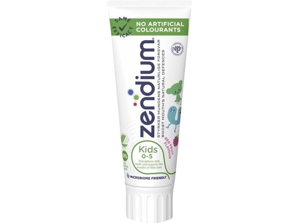 Tandpasta, Zendium Kids, 75 ml, 0-5 år - (12 stk.)