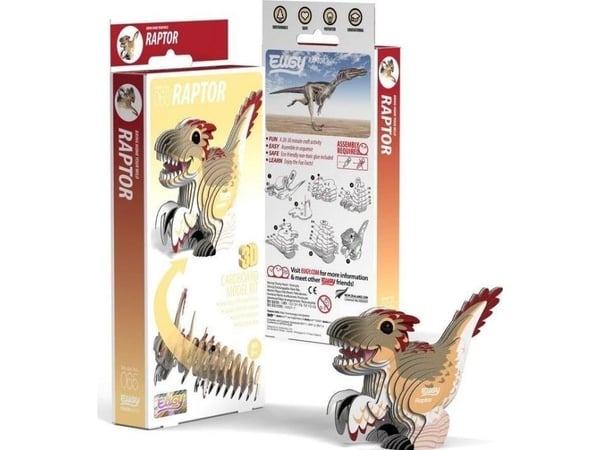 Fat Brain Toys Dinosaur Raptor Eugy. Eko* 3D-puslespill