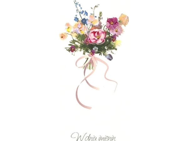 Namnskylt I 16 – bukett med blommor