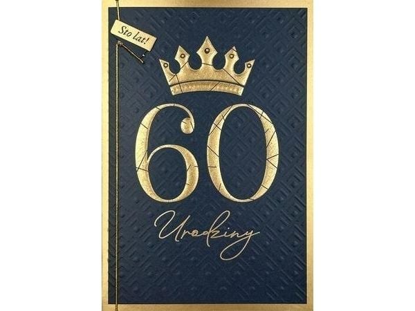 B6 Födelsedagskort 60