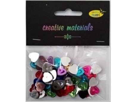Springos akrylhjerter 10 mm 12 g