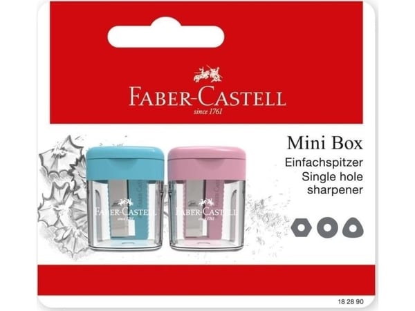 Faber-Castell 182890, Käsikäyttöinen kynäteroitin, Sininen, Violetti, Kupla, 2 kpl, Kiina