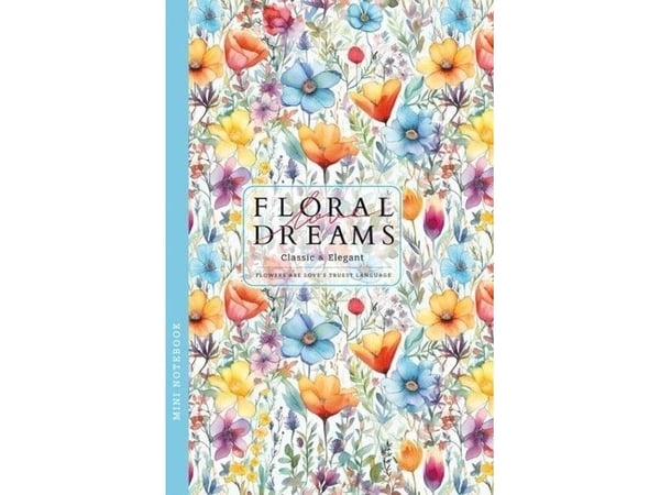 Notebook 105x165/48K blomsterlinje FRESH