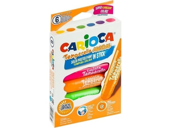 Carioca 42675, Multi, Solid, Låda av kartong, 6 styck
