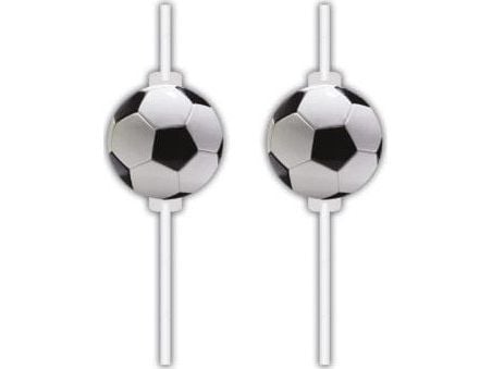 Fotbolls papperssugrör, 4 st.