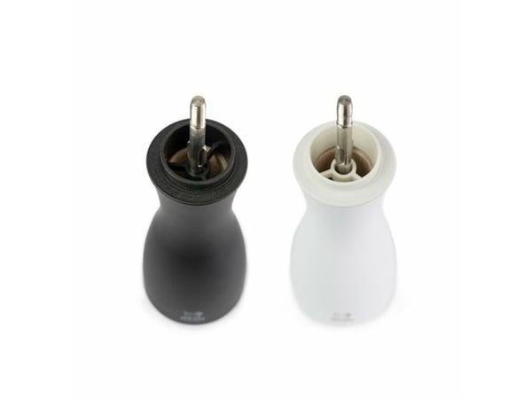 Peugeot Tahiti, Salt- og pepperkvernsett, Sort, Hvit, Tre, Rustfritt stål, Pepper, Salt, 150 mm