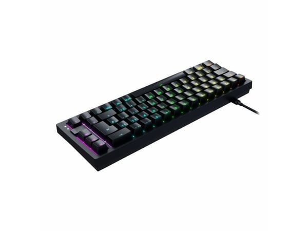 CHERRY K5V2 Compact, Langallinen, USB, Mekaaninen, QWERTY, RGB LED, musta