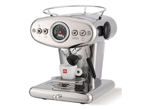 Illy X1, Espressomaskin, 1 l, Kaffe pute, Malt kaffe, 1200 W, Sort, Rustfritt stål