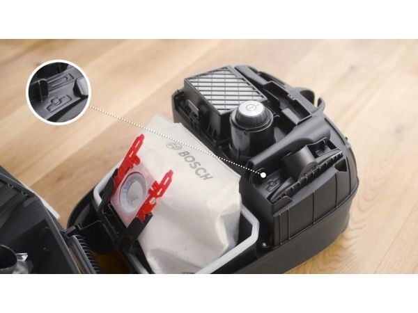 Bosch BGB41PET1, 700 W, Sylinteripölynimuri, Kuiva, Pölypussi, 4 L, HEPA