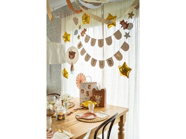 PartyDeco TNP35, Gavepapirbag, Brun, Bilde, Temafest, Innendørs, Adult/Child