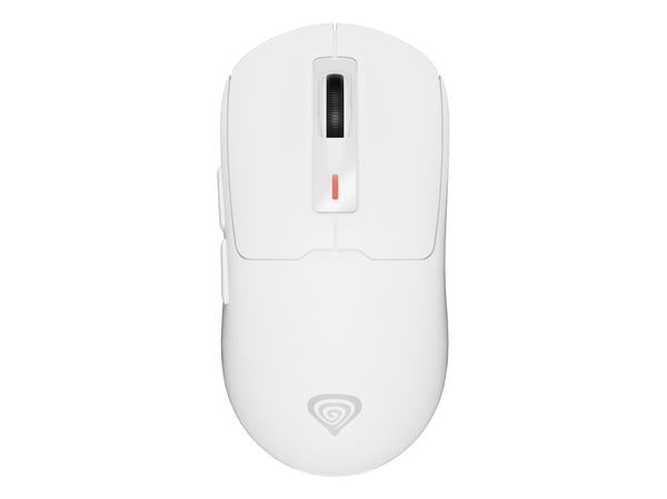 Genesis Zircon 660 Pro - Mus - optisk - 6 knapper - kablet, trådløs - USB-C, 2.4 GHz, USB-A, Bluetooth 5.0 - USB trådløs mottaker - hvit