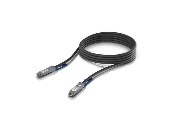 Ubiquiti - Direkte 100GBase-koblingskabel - QSFP28 (hann) til QSFP28 (hann) - 3 m - 7 mm - fiberoptisk