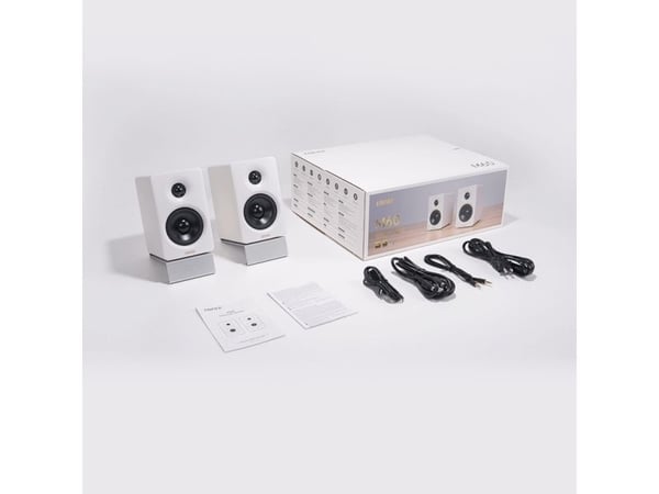 Edifier M60, Ledning & Trådløs, 66 W, 58 - 40000 Hz, Svart, Hvit