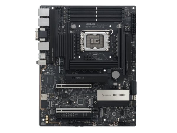ASUS PRO WS Z890-ACE SE - Hovedkort - ATX - LGA1851-sokkel - Z890 Chipset - USB-C 3.2 Gen 2x2, USB 3.2 Gen 2, USB4, USB 3.2 Gen 1 - 10 Gigabit LAN,...