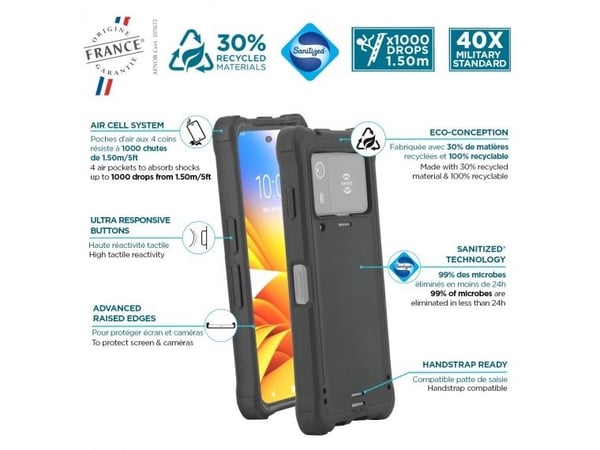 Mobilis 065029, Etui, Sebra, EM45, 17 cm (6.7"), Svart