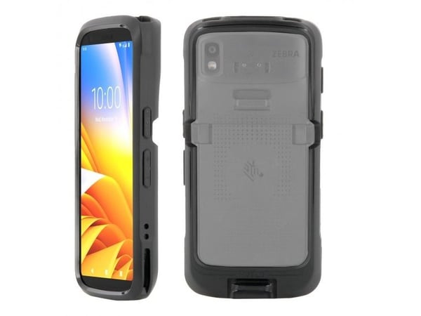 Mobilis PROTECH - Baksidedeksel for datafangstterminal - robust - trigger compatible - svart - for Zebra HC20, HC50, TC22, TC27