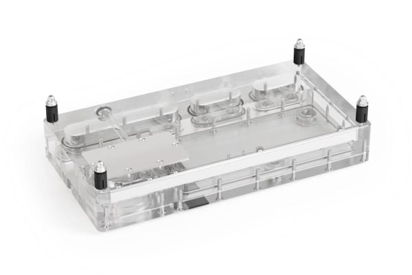 Alphacool 13833, Kaldplate, Akryl, Gjennomsiktig, 3-Pin JST + 3-Pin, 1/4", 3-pin