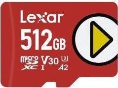 Lexar PLAY - Flashminnekort - 512 GB - UHS-I U1 / Class10 - microSDXC UHS-I