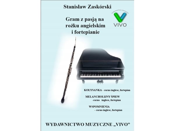 Musikkforlag VIVO Gram med lidenskap på engelsk noter og piano