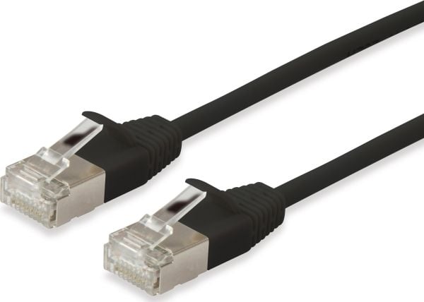 Equip 606130, 15 m, Cat6a, F/FTP (FFTP), RJ-45, RJ-45, Sort